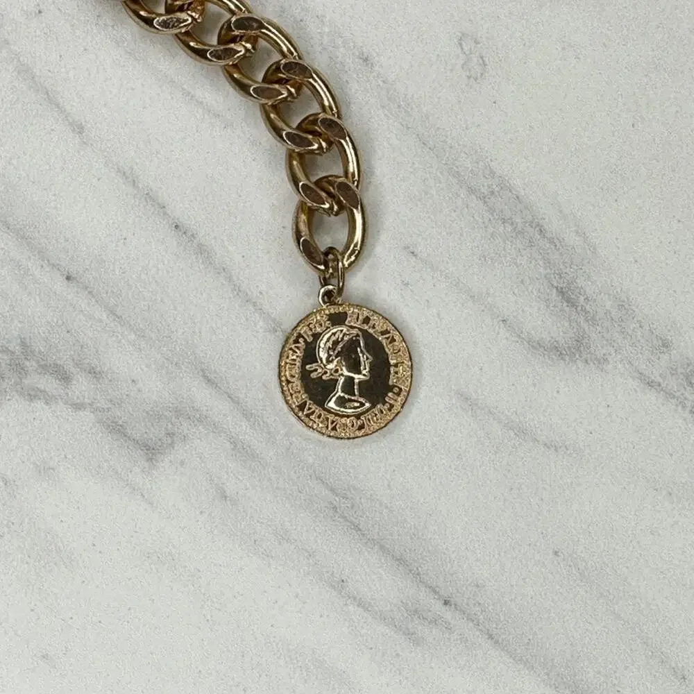 Draped Half Penny Charm Gold Chain Belt Extra Small/Small (XS/S) ✨